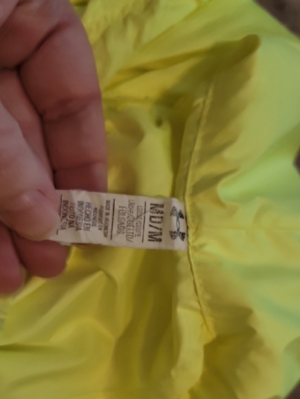 Under Armour Storm 1 Women's Neon Yellow Hooded Pullover Jacket - Picture 7 of 7